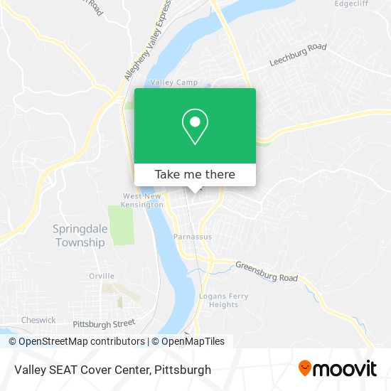 Valley SEAT Cover Center map