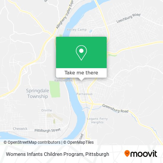 Mapa de Womens Infants Children Program