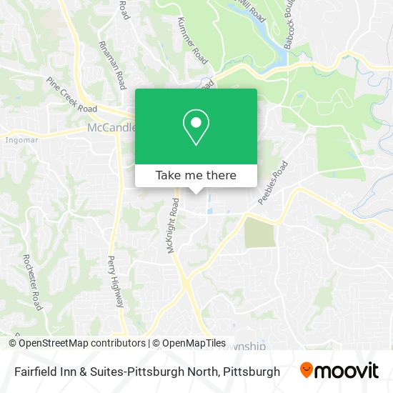 Mapa de Fairfield Inn & Suites-Pittsburgh North