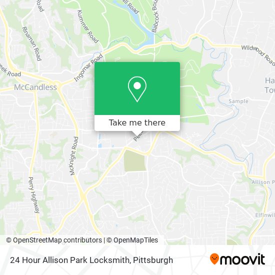 Mapa de 24 Hour Allison Park Locksmith