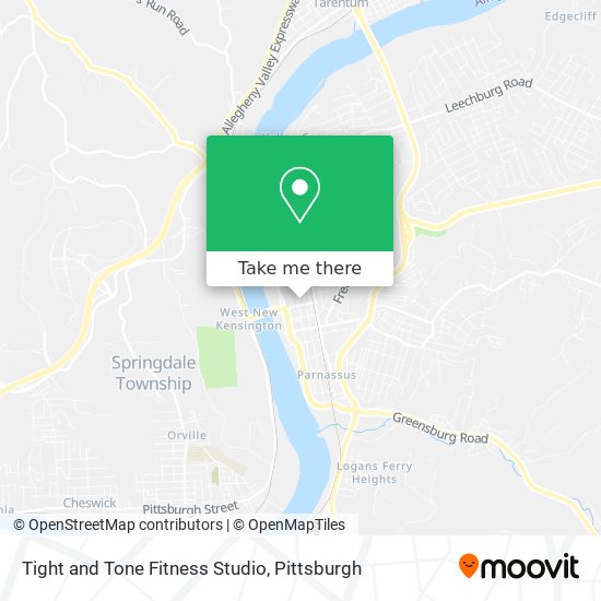 Mapa de Tight and Tone Fitness Studio