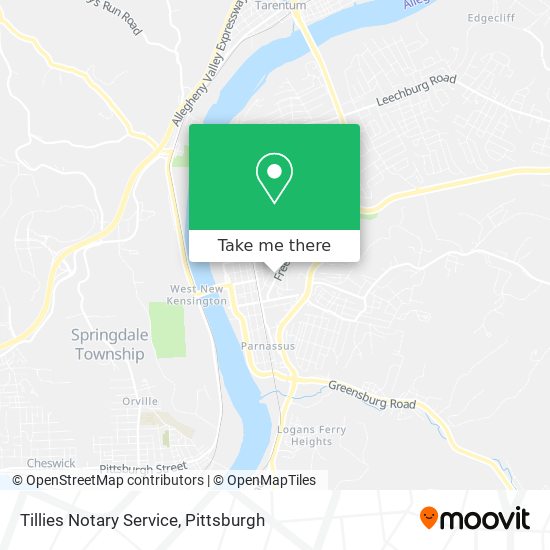 Mapa de Tillies Notary Service