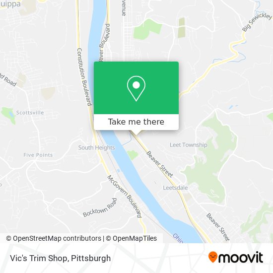 Mapa de Vic's Trim Shop