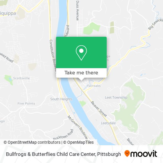Bullfrogs & Butterflies Child Care Center map