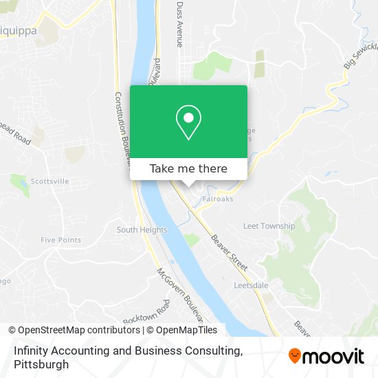 Mapa de Infinity Accounting and Business Consulting