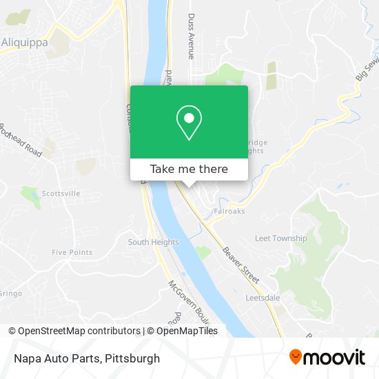 Mapa de Napa Auto Parts