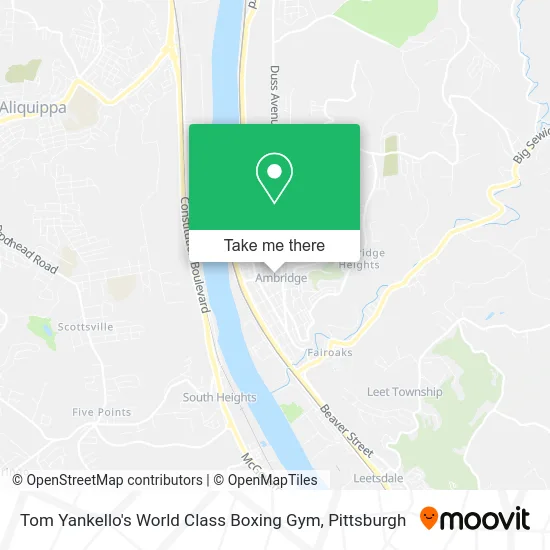 Tom Yankello's World Class Boxing Gym map