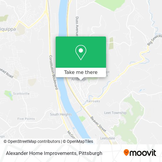 Alexander Home Improvements map