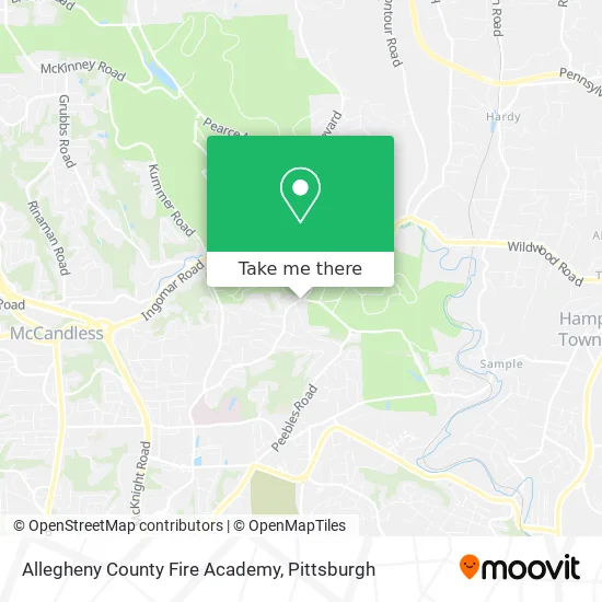 Allegheny County Fire Academy map
