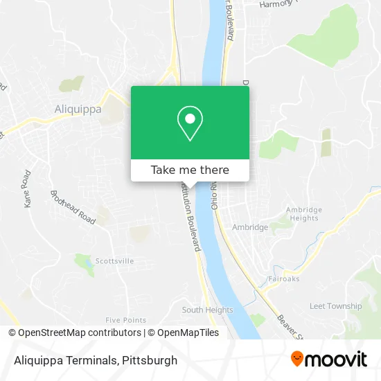 Aliquippa Terminals map