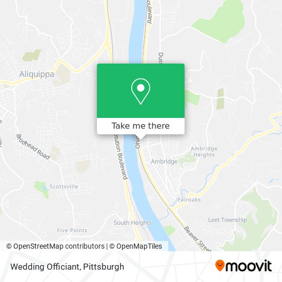 Mapa de Wedding Officiant