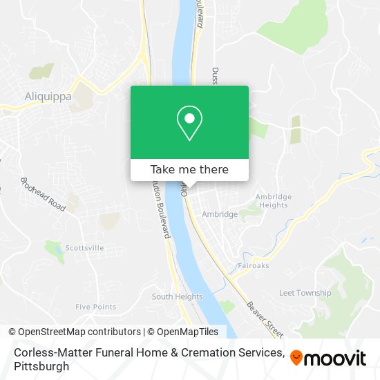Mapa de Corless-Matter Funeral Home & Cremation Services