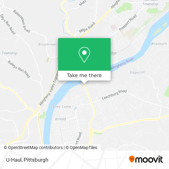 U-Haul map