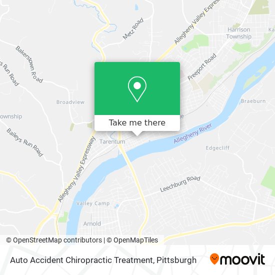 Auto Accident Chiropractic Treatment map