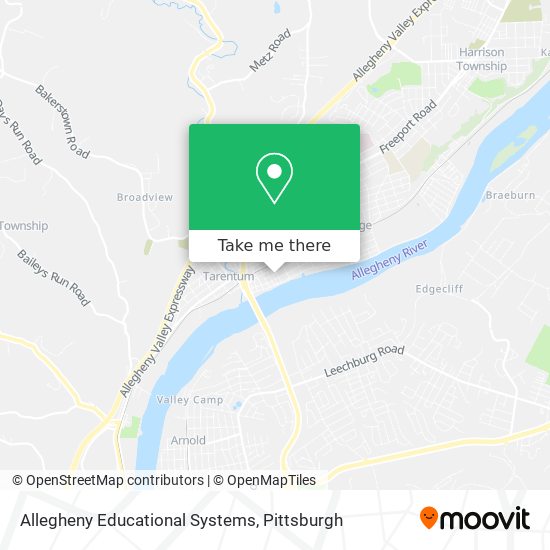 Allegheny Educational Systems map