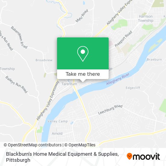 Blackburn's Home Medical Equipment & Supplies map