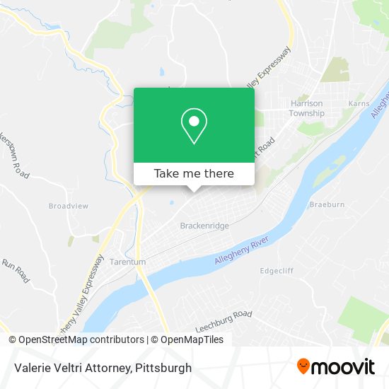 Valerie Veltri Attorney map