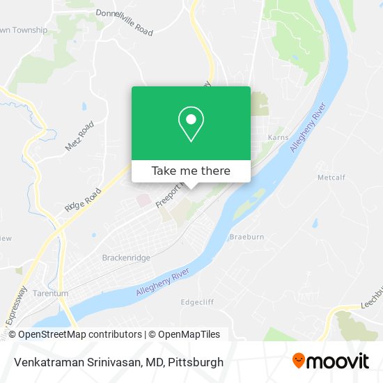 Mapa de Venkatraman Srinivasan, MD