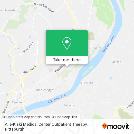 Alle-Kiski Medical Center Outpatient Therapy map