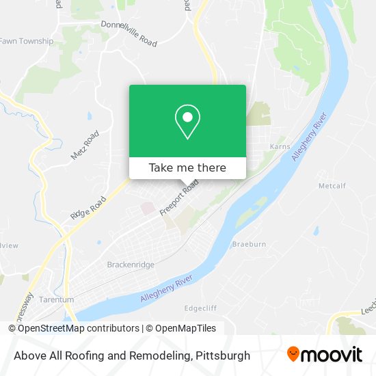 Mapa de Above All Roofing and Remodeling