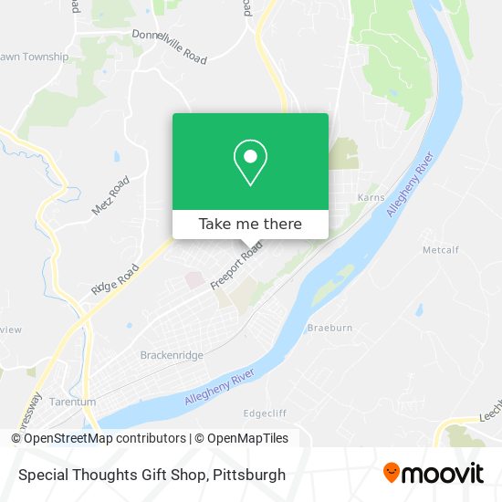 Mapa de Special Thoughts Gift Shop