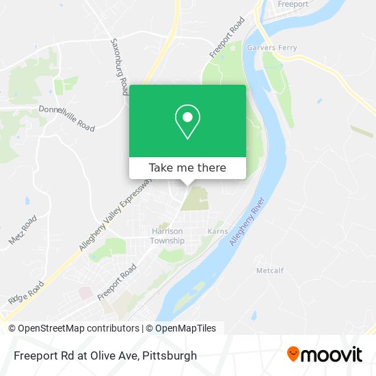 Freeport Rd at Olive Ave map
