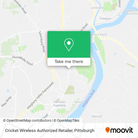 Mapa de Cricket Wireless Authorized Retailer