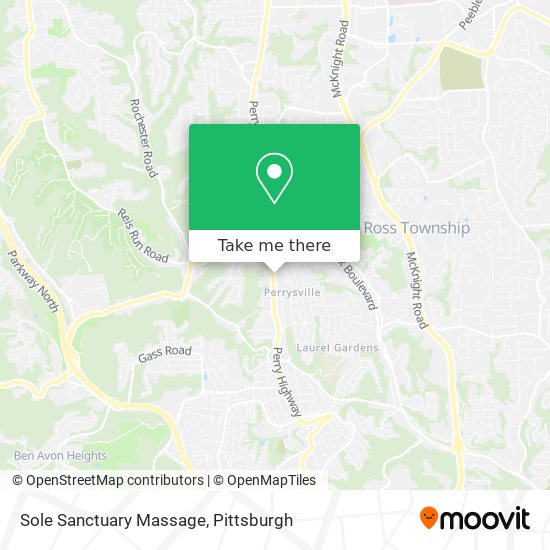 Sole Sanctuary Massage map