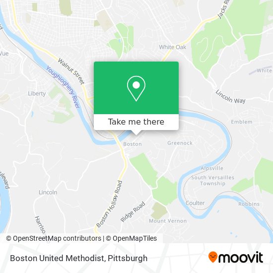 Mapa de Boston United Methodist