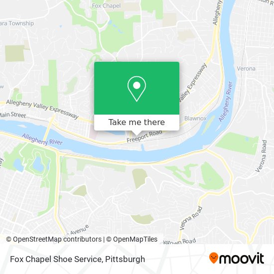 Mapa de Fox Chapel Shoe Service