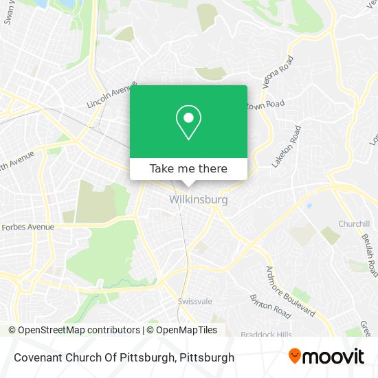 Mapa de Covenant Church Of Pittsburgh