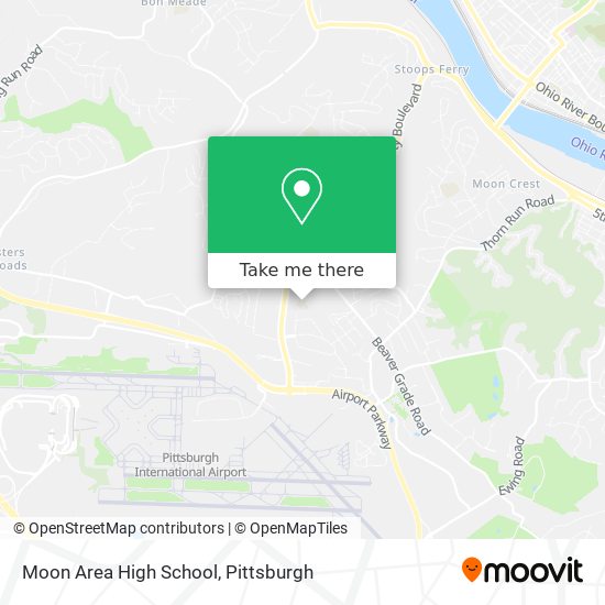 Mapa de Moon Area High School