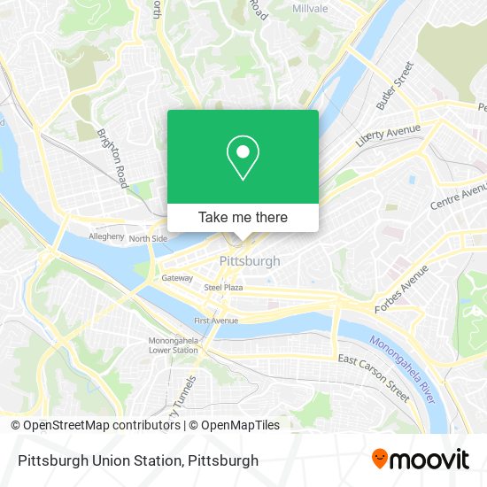 Pittsburgh Union Station map