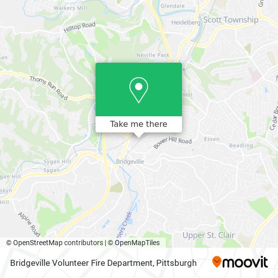 Bridgeville Volunteer Fire Department map