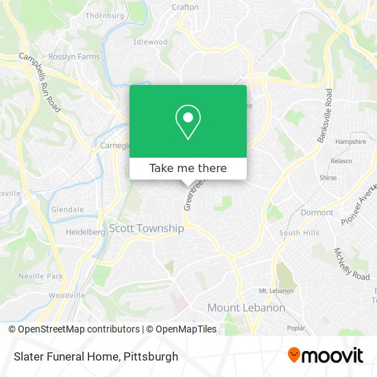 Slater Funeral Home map