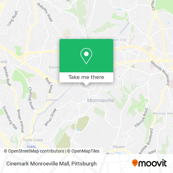 Mapa de Cinemark Monroeville Mall