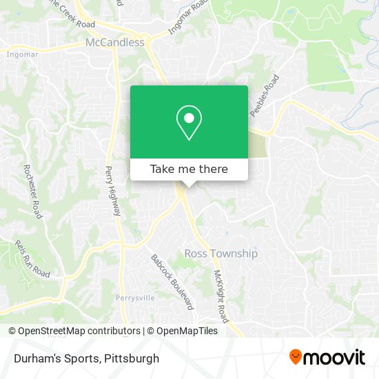 Durham's Sports map