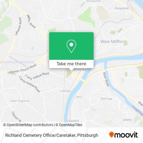 Richland Cemetery Office / Caretaker map