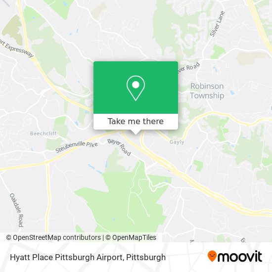 Mapa de Hyatt Place Pittsburgh Airport
