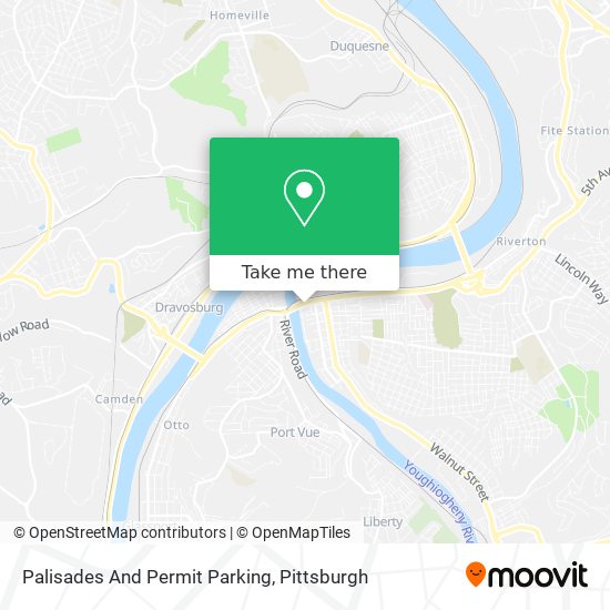 Mapa de Palisades And Permit Parking