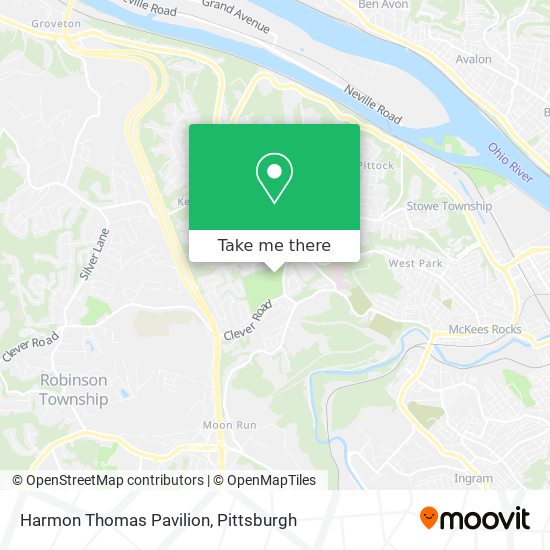 Mapa de Harmon Thomas Pavilion