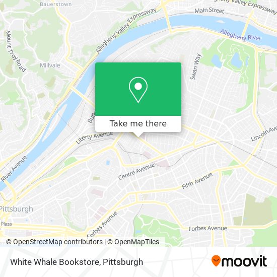 Mapa de White Whale Bookstore