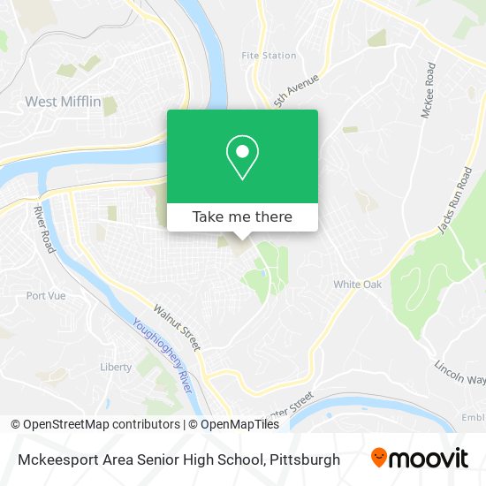 Mapa de Mckeesport Area Senior High School
