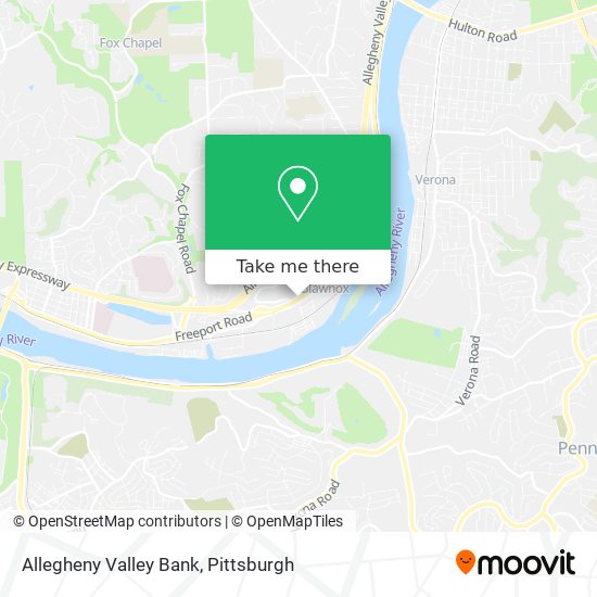 Mapa de Allegheny Valley Bank