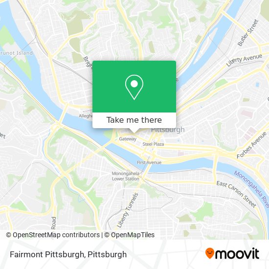 Mapa de Fairmont Pittsburgh