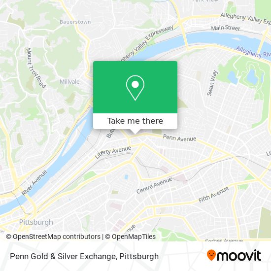 Mapa de Penn Gold & Silver Exchange