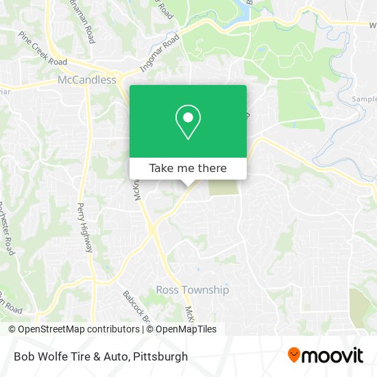 Bob Wolfe Tire & Auto map