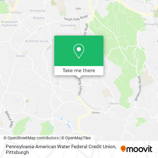 Pennsylvania-American Water Federal Credit Union map