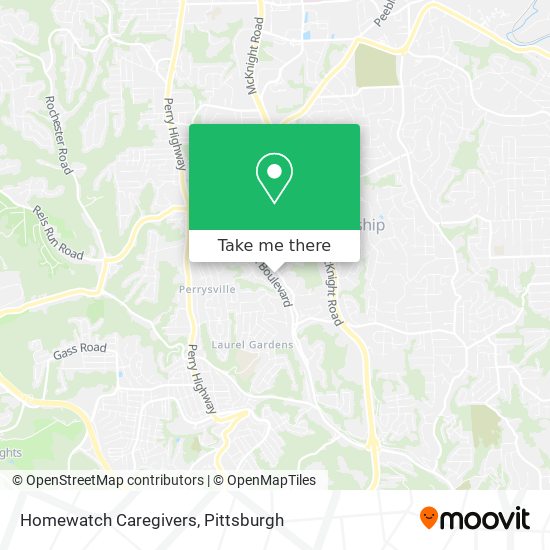 Homewatch Caregivers map