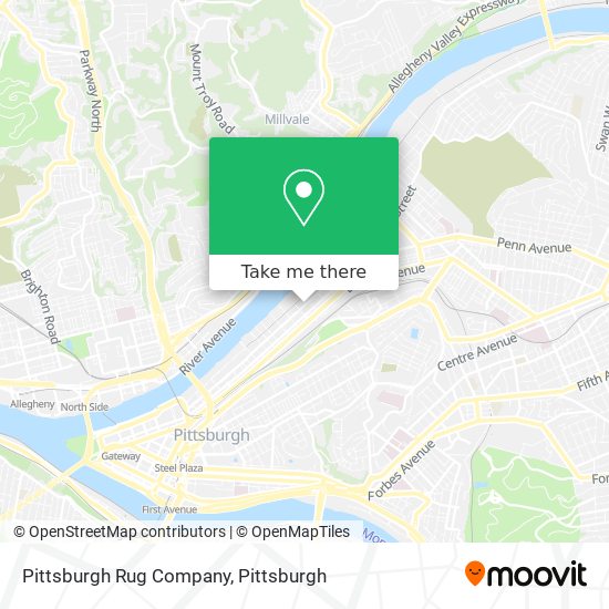 Mapa de Pittsburgh Rug Company